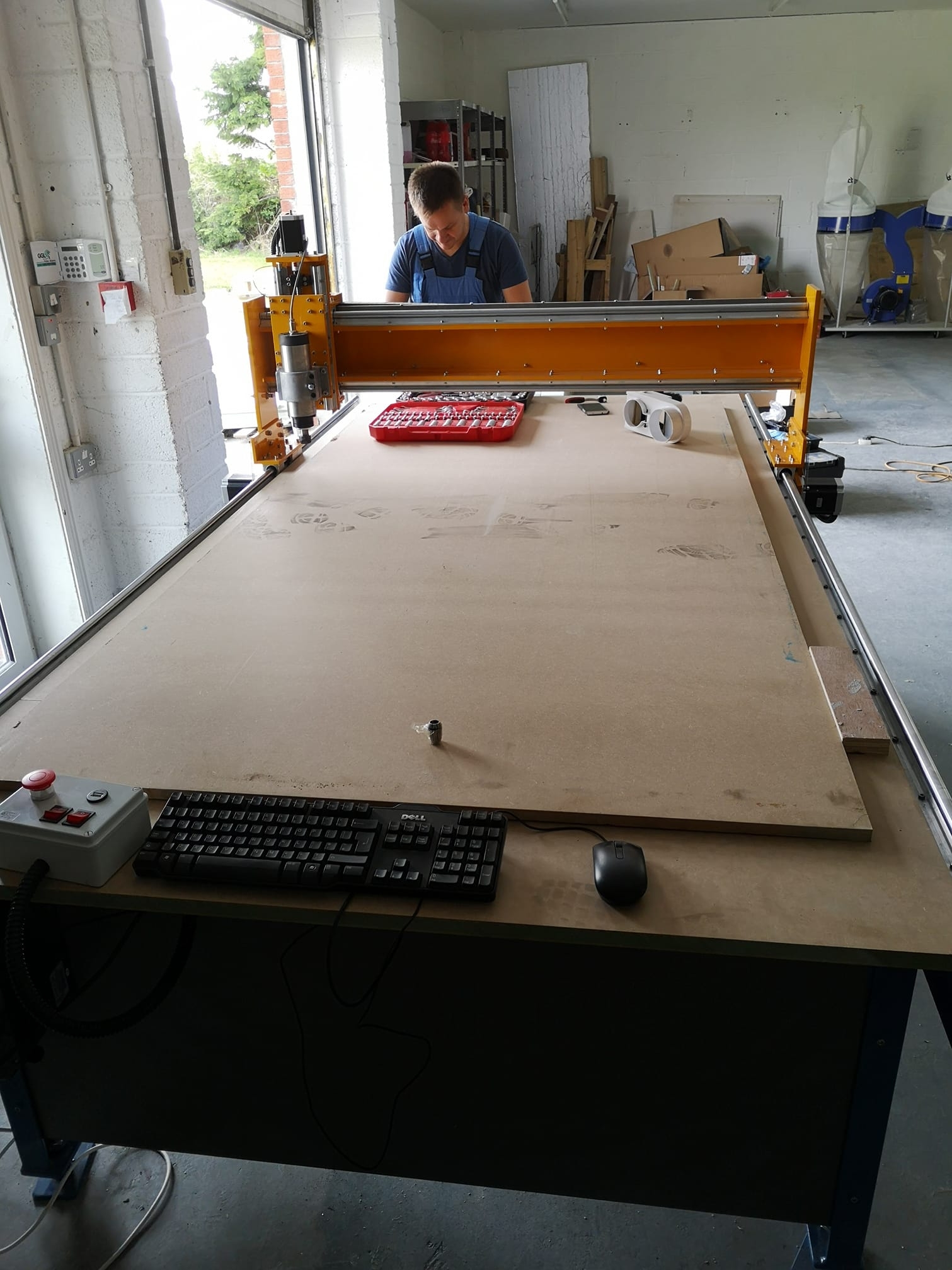 Our new CNC router was delivered and installed this week . Can't wait to get into this can cut a complete triple Swift box in 9 minutes