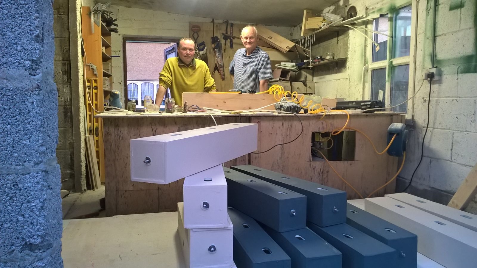Stephan de Beer in his Workshop with Paddy Sheridan form Wild Kildare